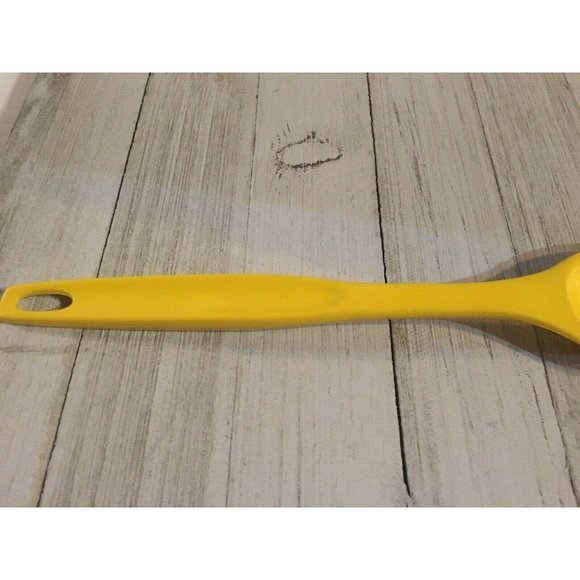 Vintage Foley #7 Golden Rod Yellow Nylon Plastic Slotted Spoon 11" - Picture 6 of 6